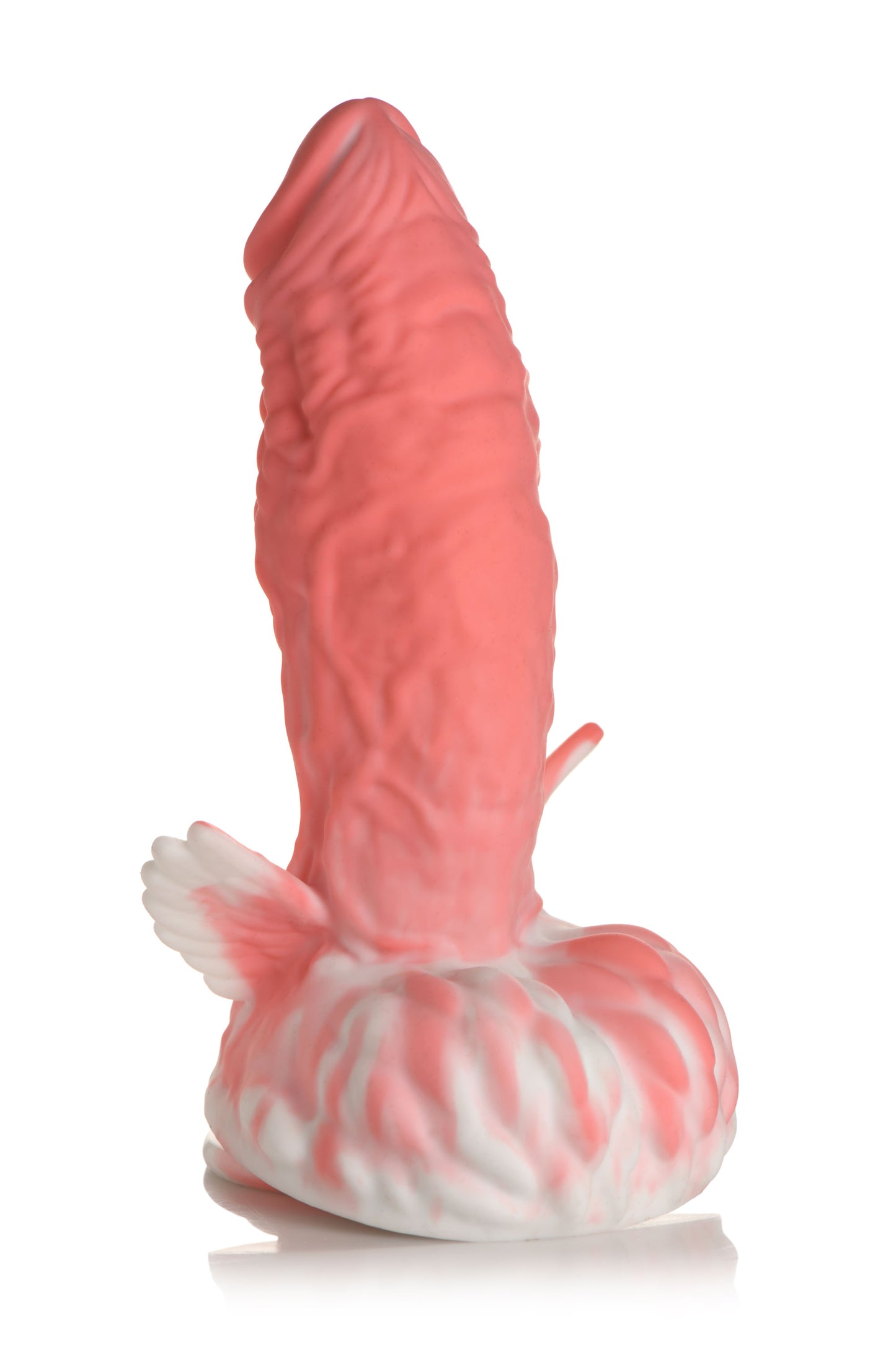 Pegasus Pecker Winged Silicone Dildo - Pink/white - Not Very Vanilla