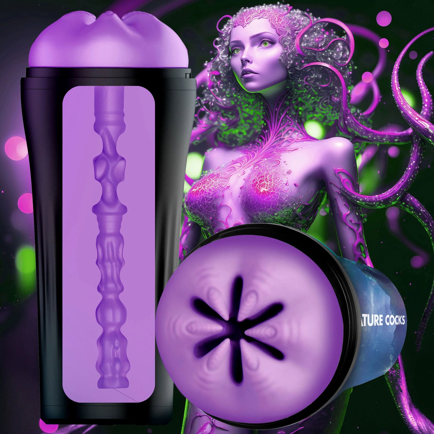 Wormhole Alien Stroker - Purple - Not Very Vanilla