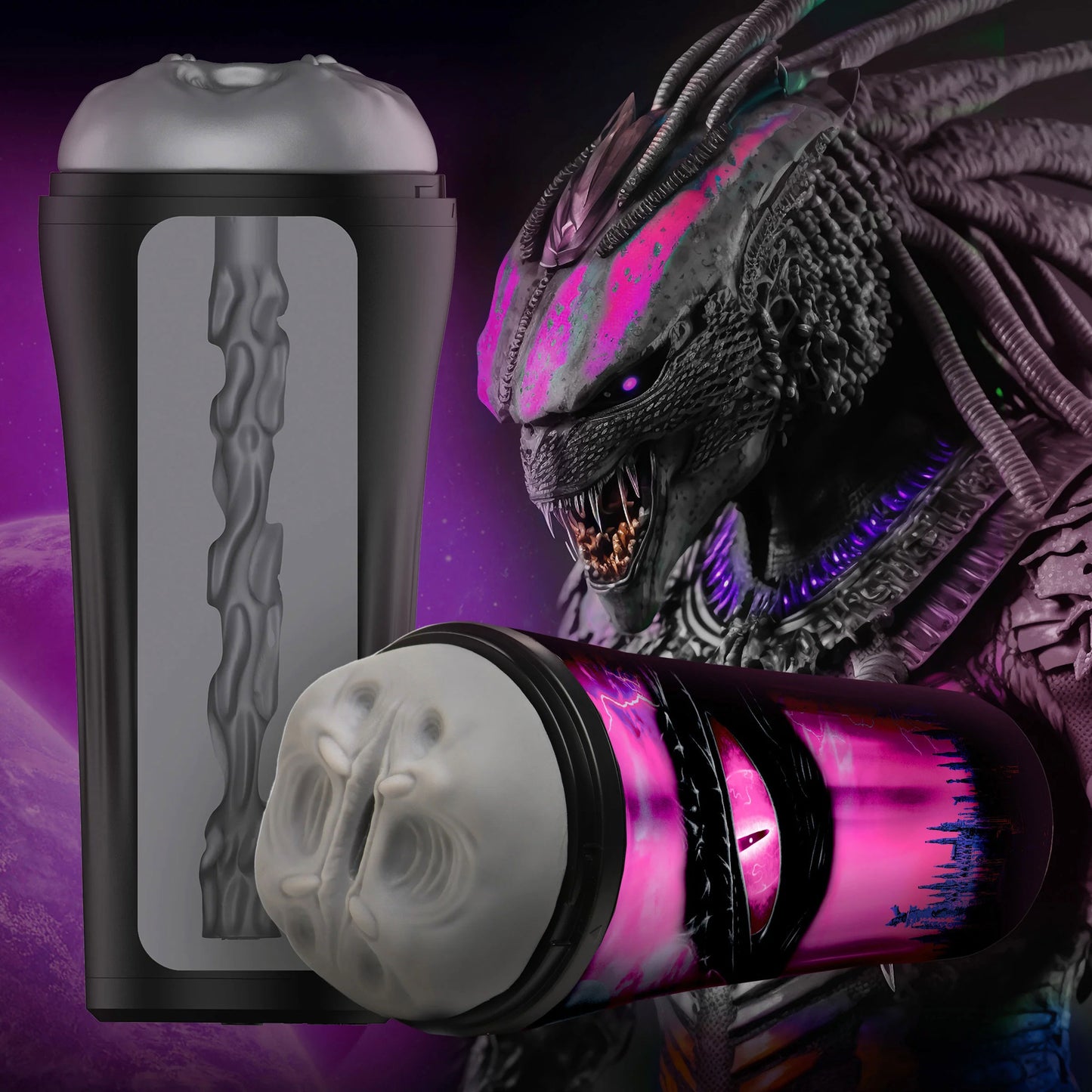 Predator Creature Stroker - Gray - Not Very Vanilla