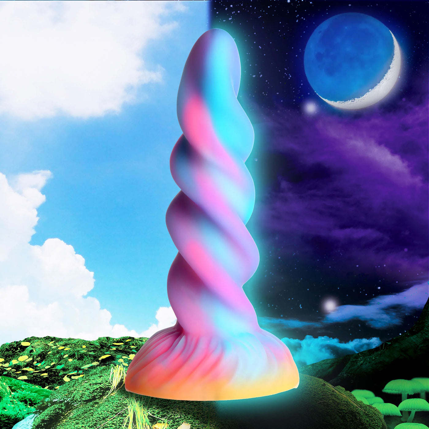 Moon Rider Glow-in-the-Dark Unicorn Dildo - Not Very Vanilla