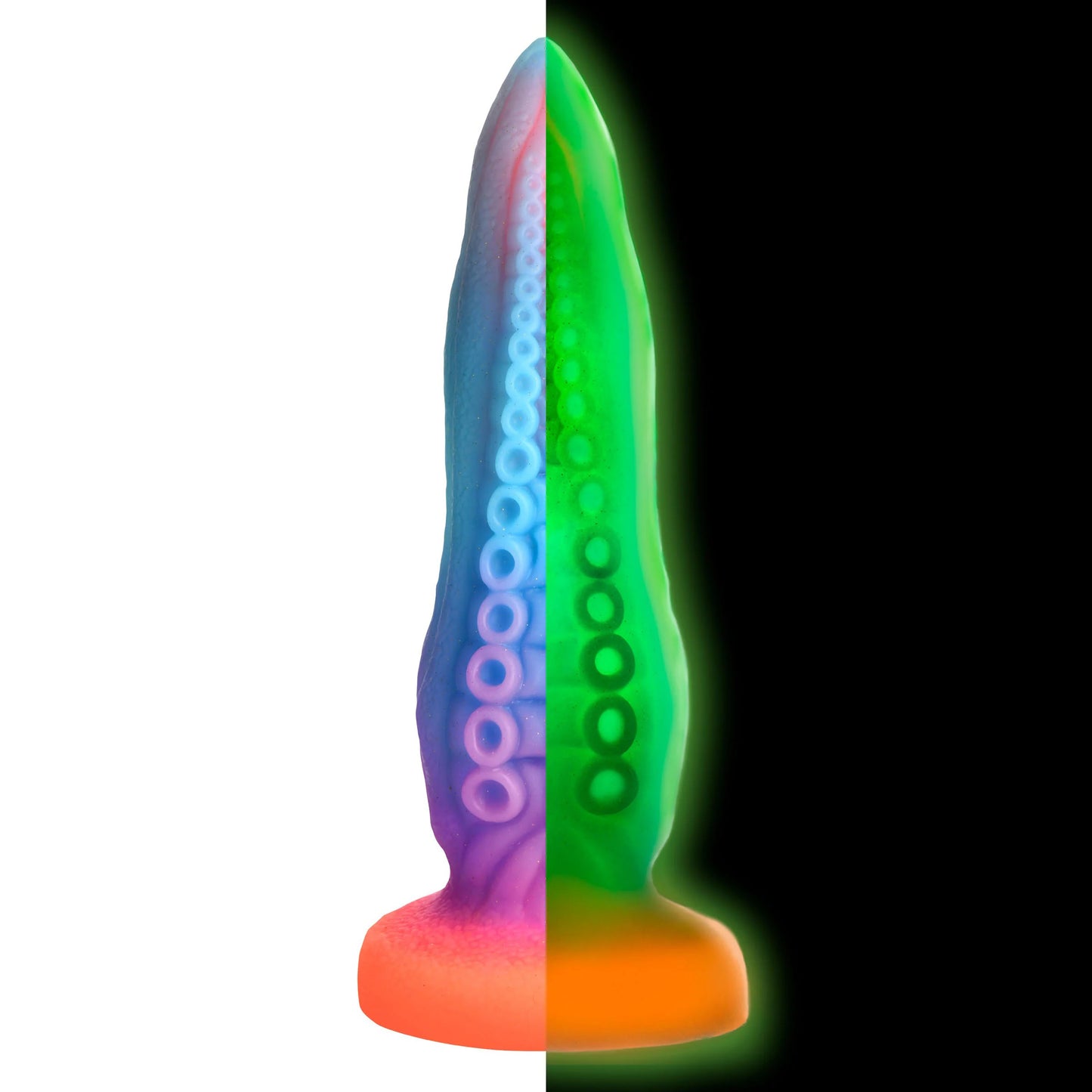 Tenta-Cock Glow-in-the-Dark Silicone Dildo - Not Very Vanilla