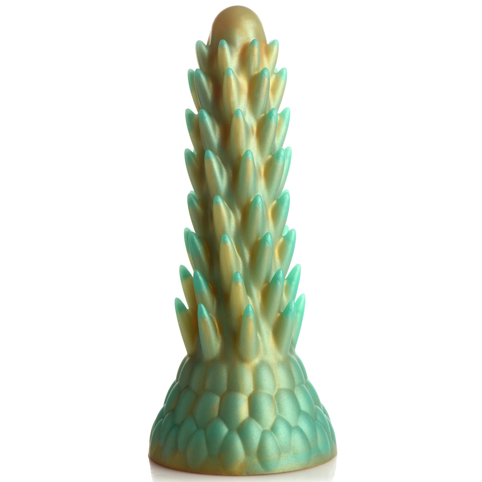 Stegosaurus Spiky Reptile Silicone Dildo - Green - Not Very Vanilla