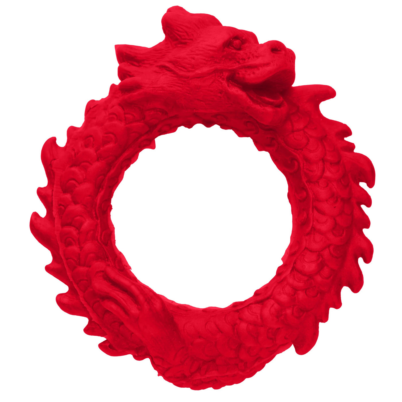 Rise of the Dragon Silicone Cock Ring - Red - Not Very Vanilla