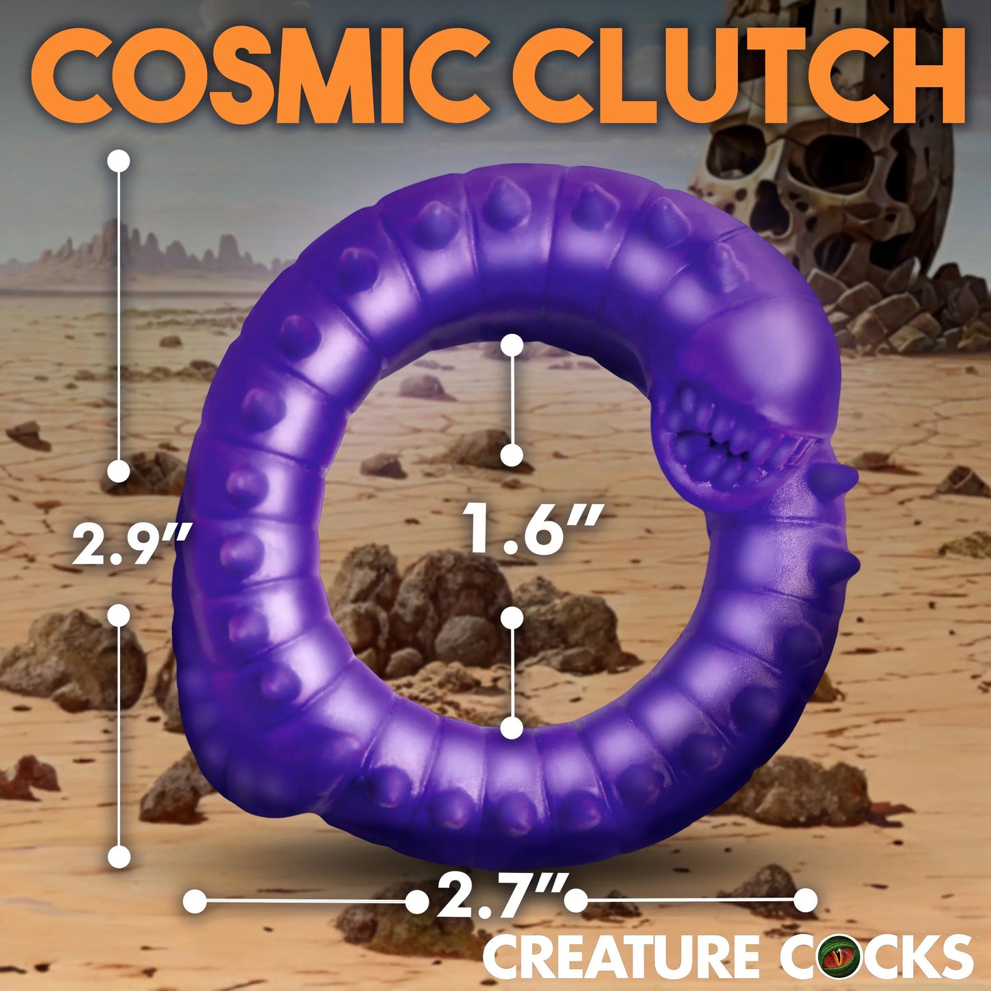 Slitherine Silicone Cock Ring - Purple - Not Very Vanilla