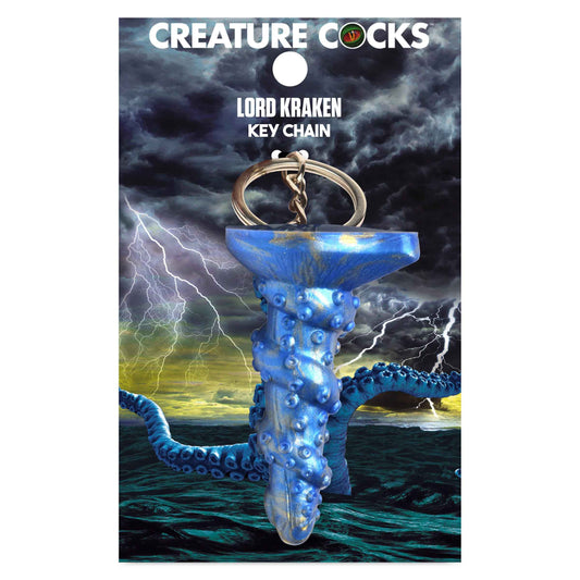 Lord Kraken Keychain - Blue - Not Very Vanilla