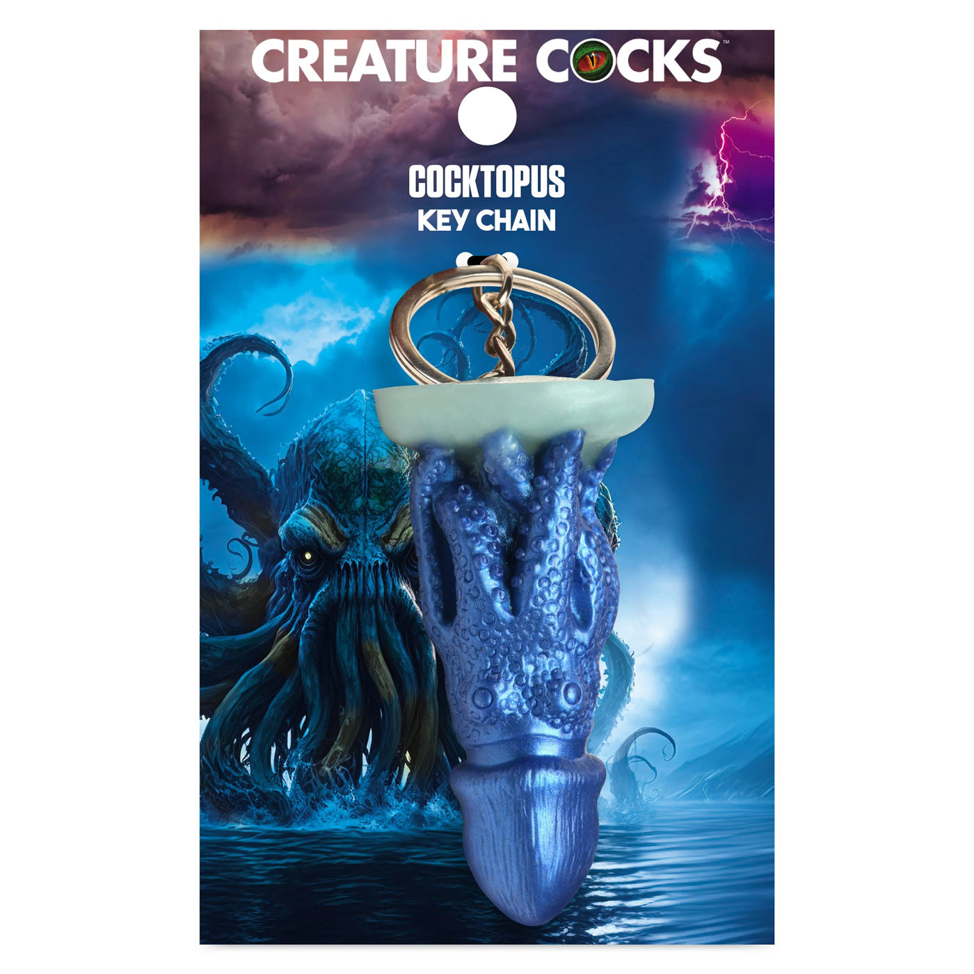 Cocktopus Keychain - Blue - Not Very Vanilla