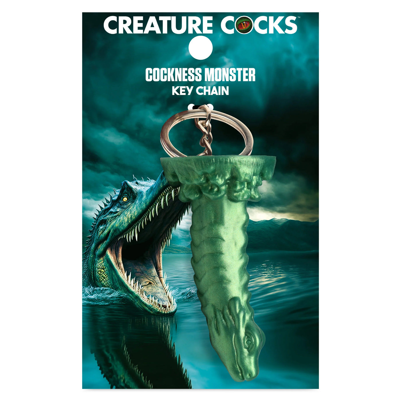 Cockness Monster Keychain - Green - Not Very Vanilla