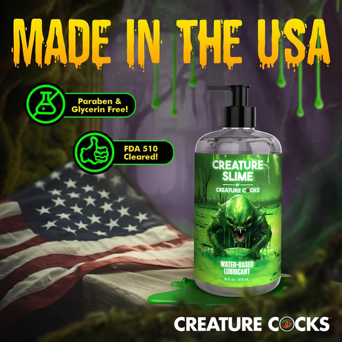 Creature Slime Water Based Lubricant 16oz - Not Very Vanilla