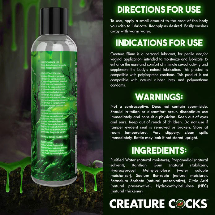 Creature Slime Water Based Lubricant 8oz - Not Very Vanilla