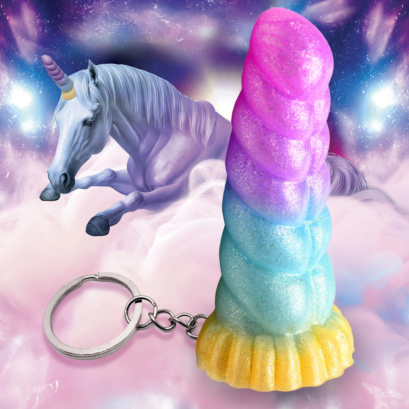 Mystique Unicorn Keychain - Not Very Vanilla