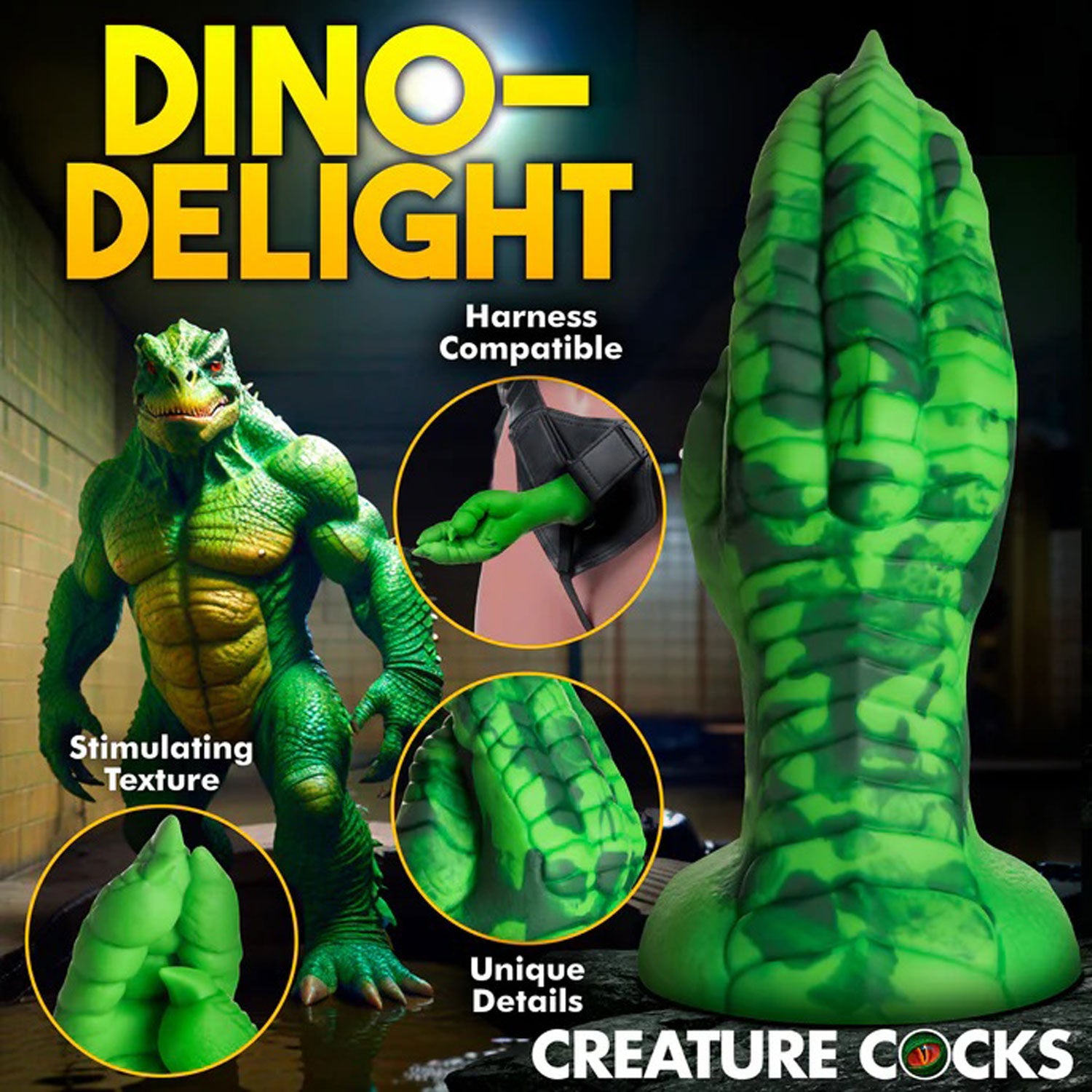 Raptor Claw Fisting Silicone Dildo - Green - Not Very Vanilla