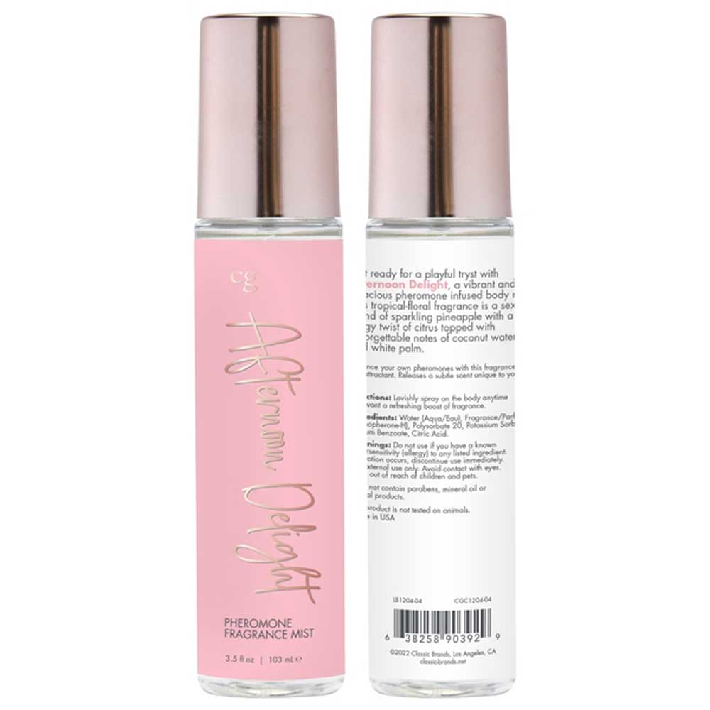 Afternoon Delight - Fragrance Body Mist With Pheromones - Tropical Floral 3.5 Oz - Not Very Vanilla