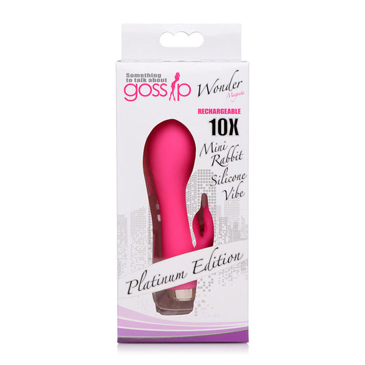 Wonder Mini Rabbit Silicone Vibrator - Pink - Not Very Vanilla