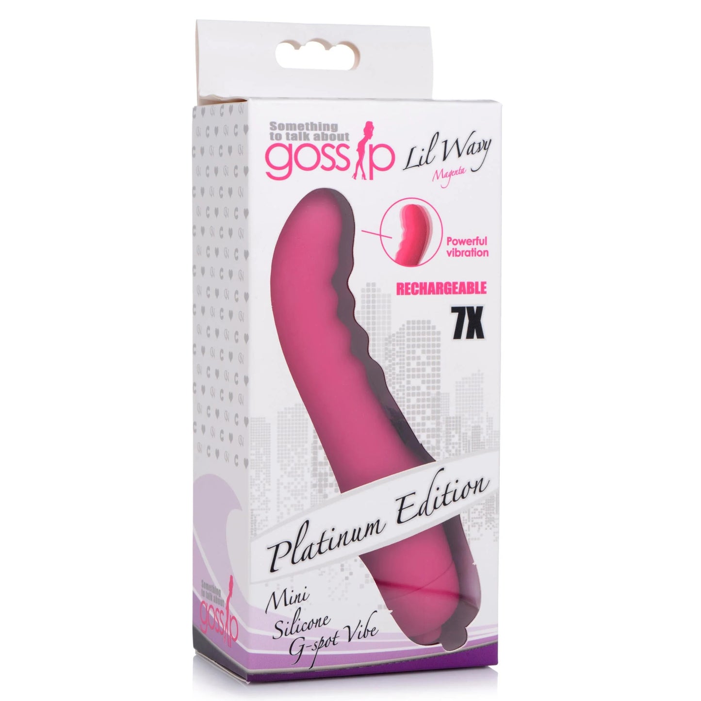 Lil Wavy Mini Silicone G-Spot Vibe - Magenta - Not Very Vanilla