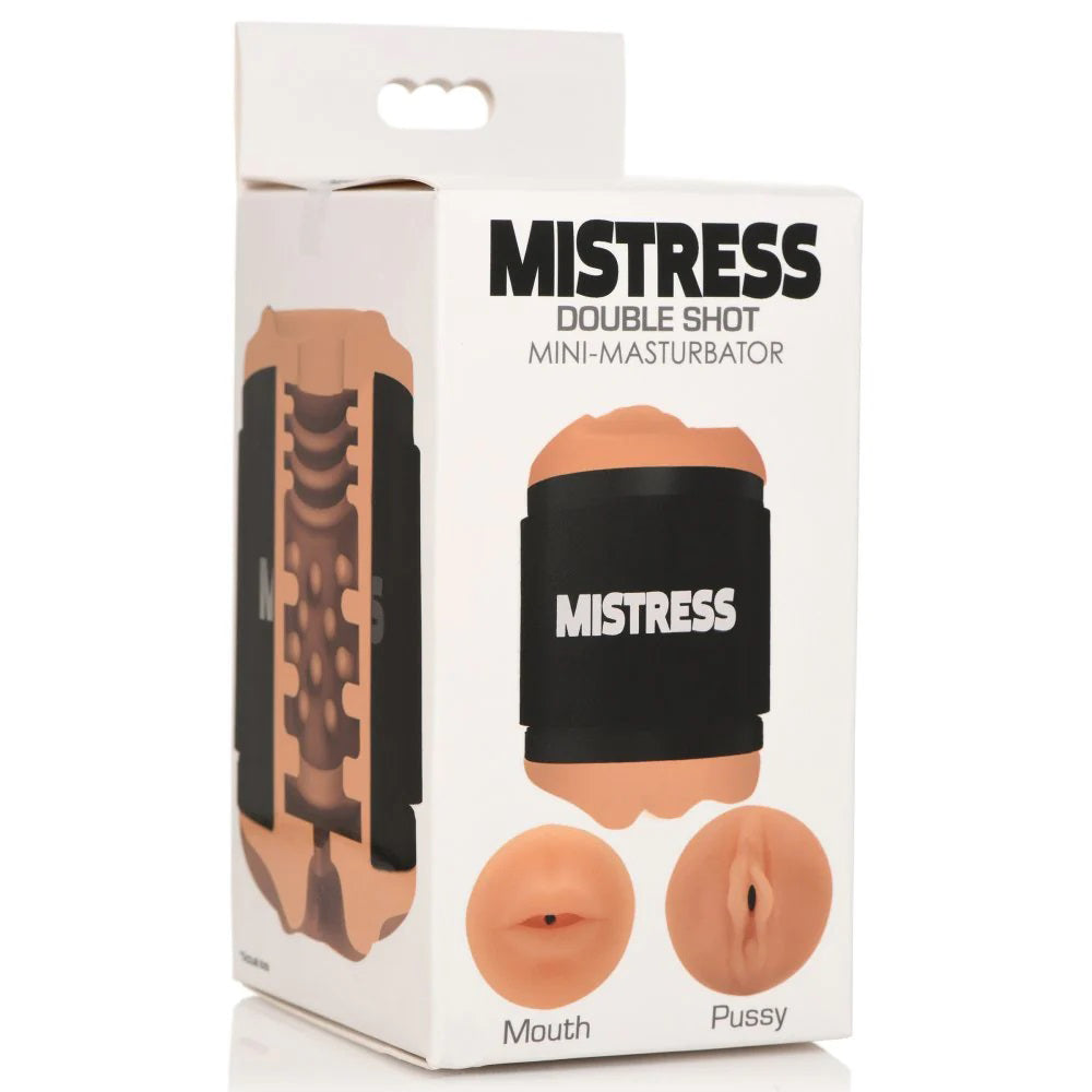 Mistress Double Shot Mouth and Pussy Stroker - Medium - Not Very Vanilla