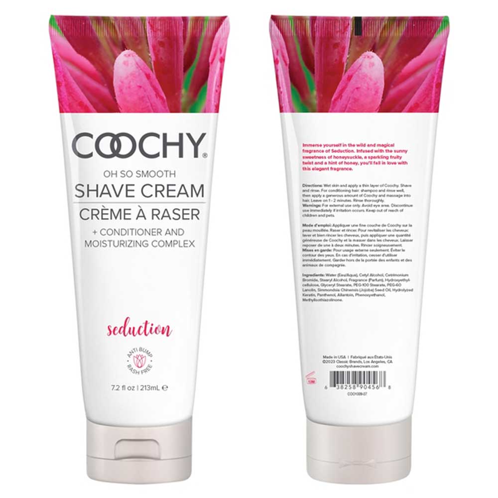 Coochy Oh So Smooth Shave Cream - Seduction - 7.2 Oz - Not Very Vanilla