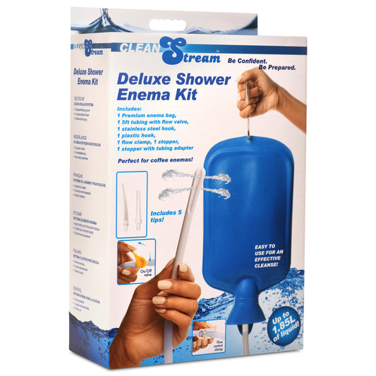 Deluxe Shower Enema Kit - Blue - Not Very Vanilla