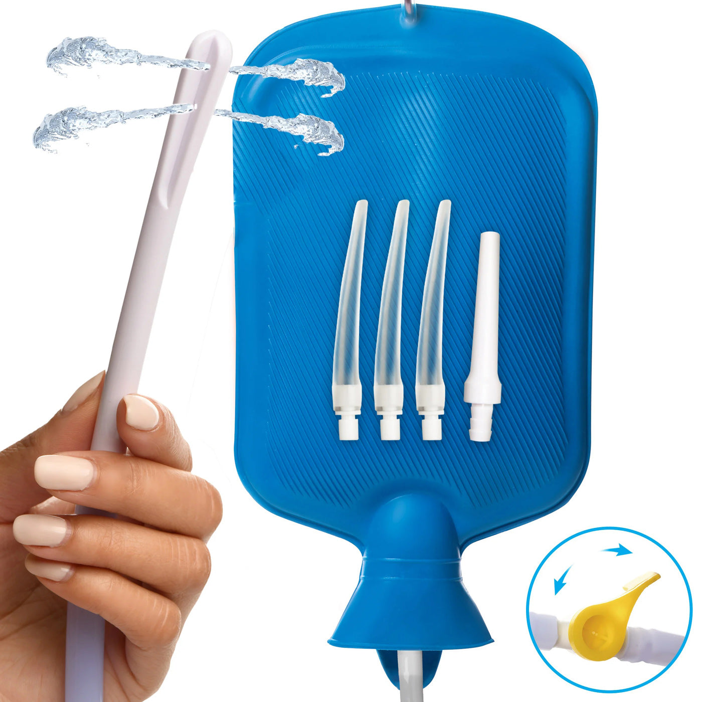 Deluxe Shower Enema Kit - Blue - Not Very Vanilla