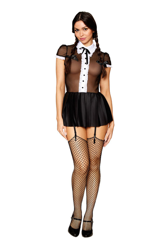 Gothic School Girl - Miss Behavin - One Size - Black - Not Very Vanilla