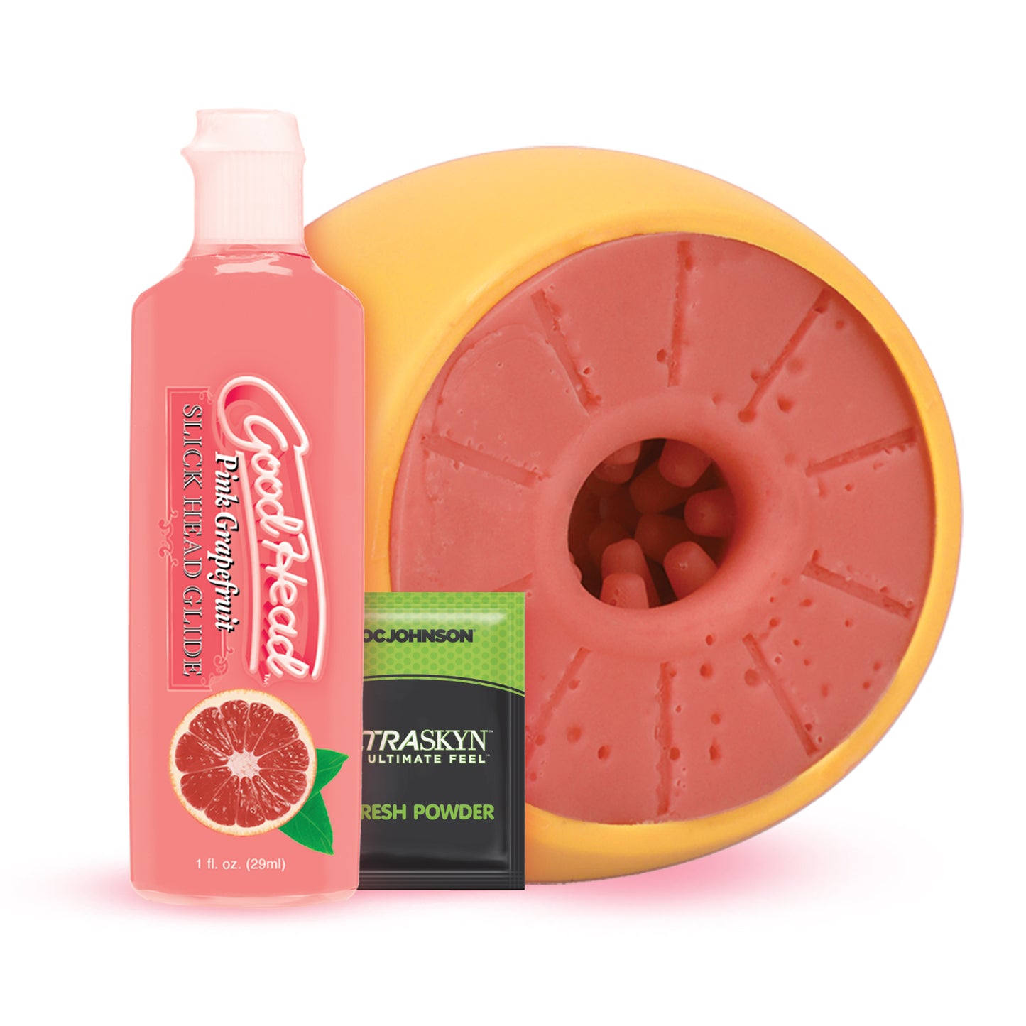 Goodhead - Grapefruit Blowjob Set - Yellow/pink - Not Very Vanilla