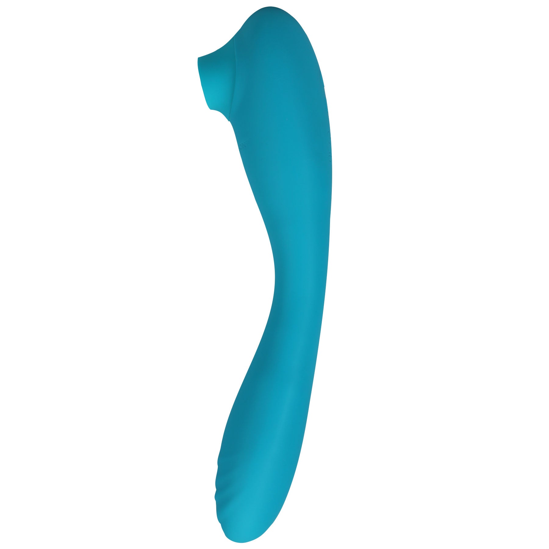 This Product Sucks - Sucking Clitoral Stimulator With Bendable G-Spot Vibrator - Teal - Not Very Vanilla