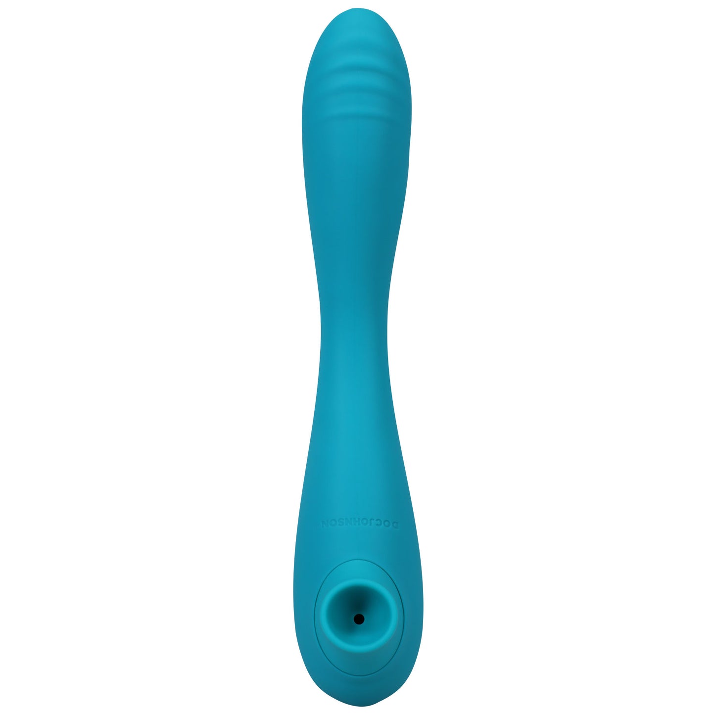 This Product Sucks - Sucking Clitoral Stimulator With Bendable G-Spot Vibrator - Teal - Not Very Vanilla