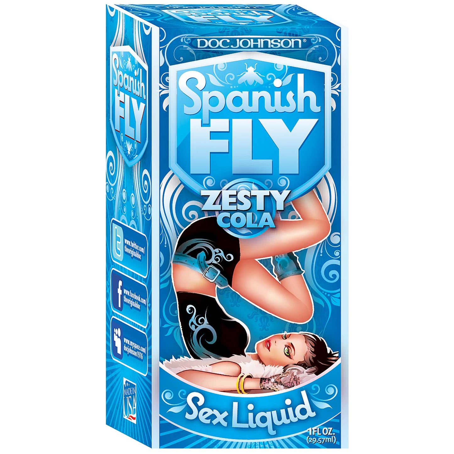 Spanish Fly Sex Drops - 1 Fl. Oz. - Zesty Cola - Not Very Vanilla