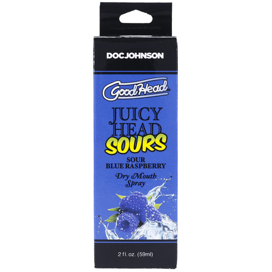 Goodhead - Juicy Head - Dry Mouth Spray - Sour Blue Raspberry - 2 Oz - Not Very Vanilla