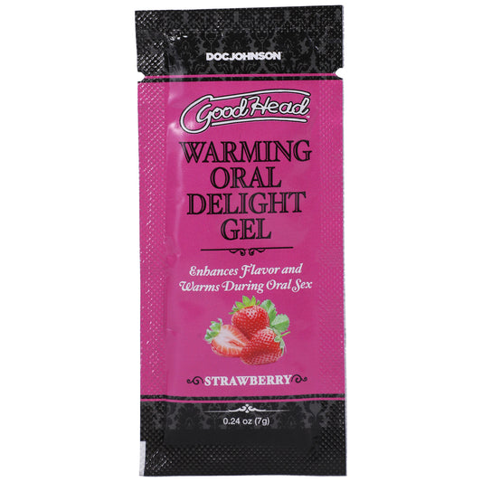 Goodhead - Warming Oral Delight Gel - Strawberry - 0.24 Oz - Not Very Vanilla