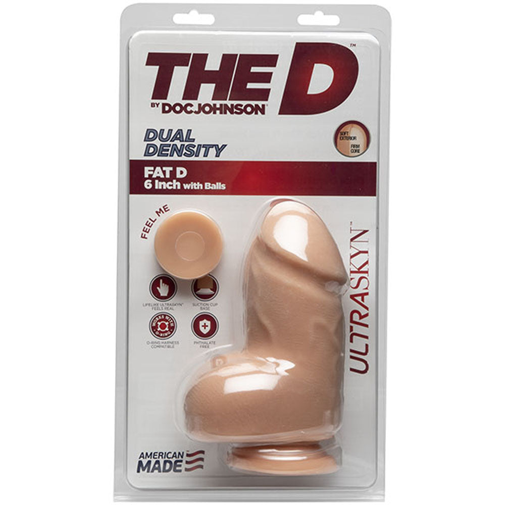 The D - Fat D - 6 Inch With Balls - Ultraskyn - Vanilla - Not Very Vanilla