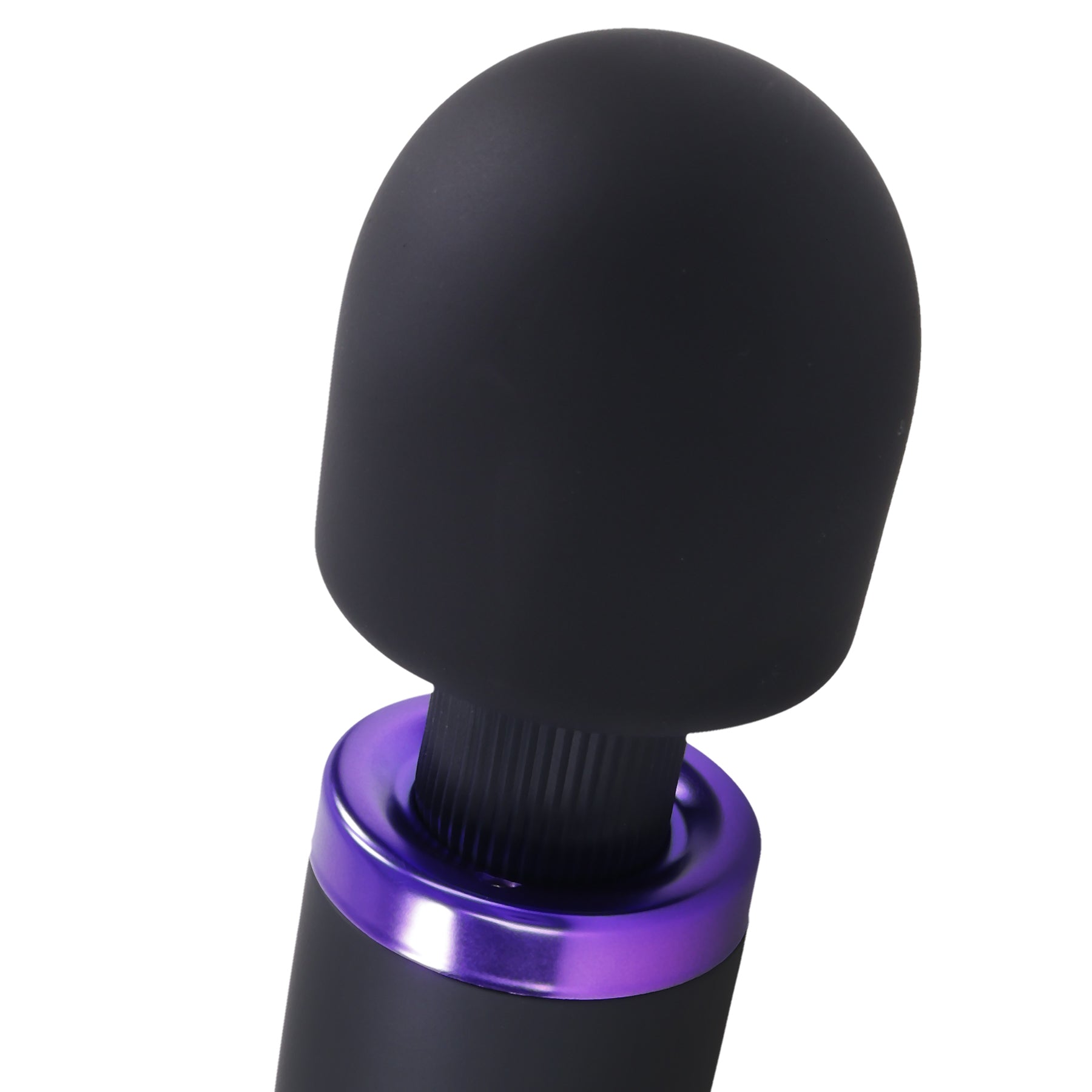 Merci - Rechargeable Power Wand - Ultra - Powerful Silicone Wand Massager - Black - Not Very Vanilla