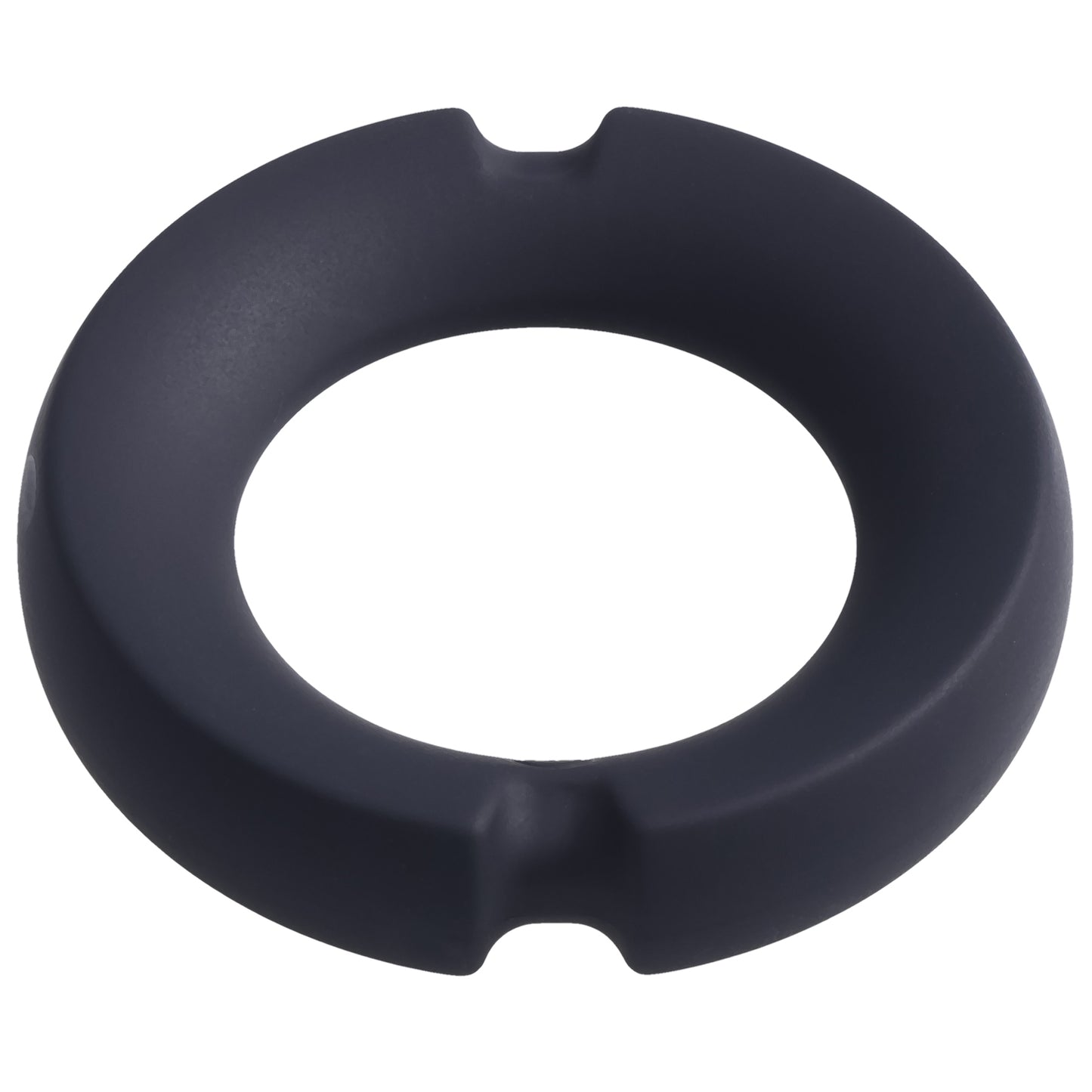 Merci - the Paradox - Silicone Covered Metal Cock Ring - 35mm - Black - Not Very Vanilla