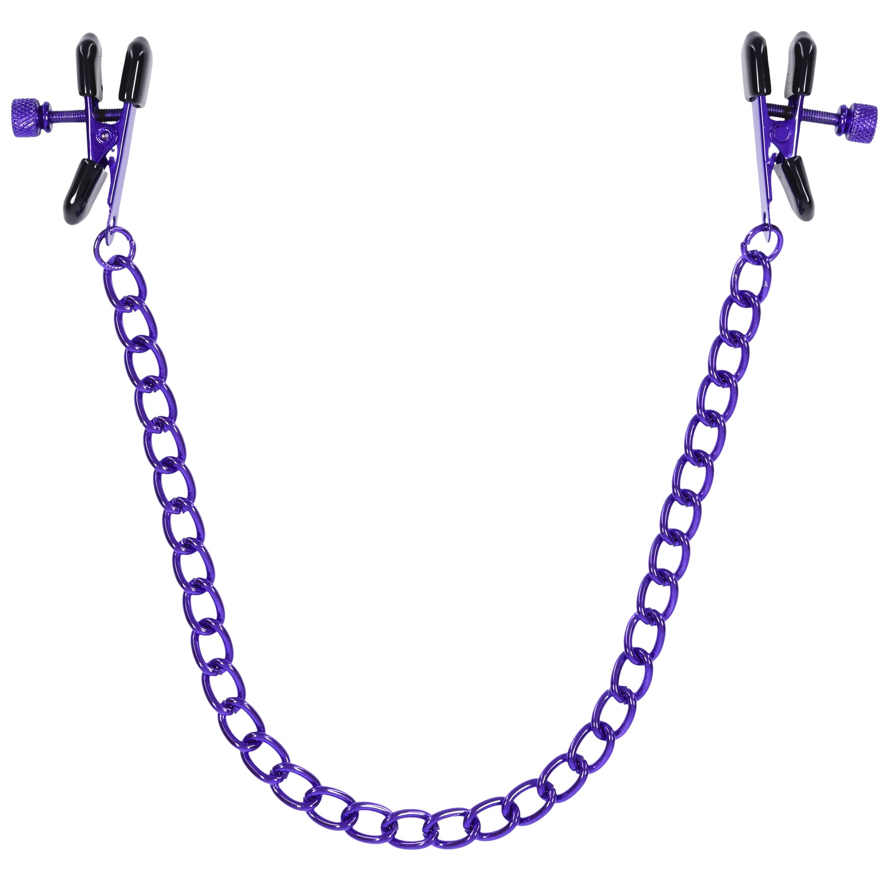 Merci - Chained Up - Nipple Clamps - Violet/black - Not Very Vanilla