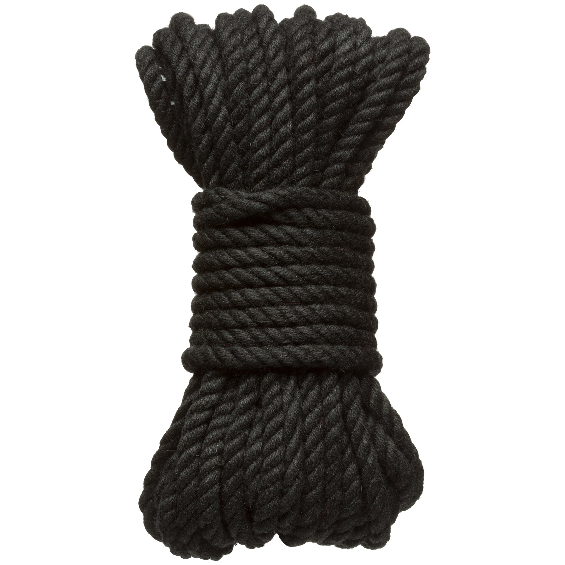 Merci - Bind and Tie - 6mm Hemp Bondage Rope - 30 Feet - Black - Not Very Vanilla