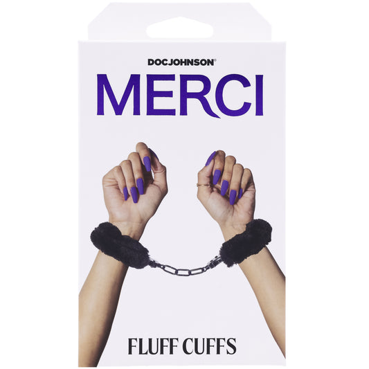 Merci - Fluff Cuffs - Black - Not Very Vanilla