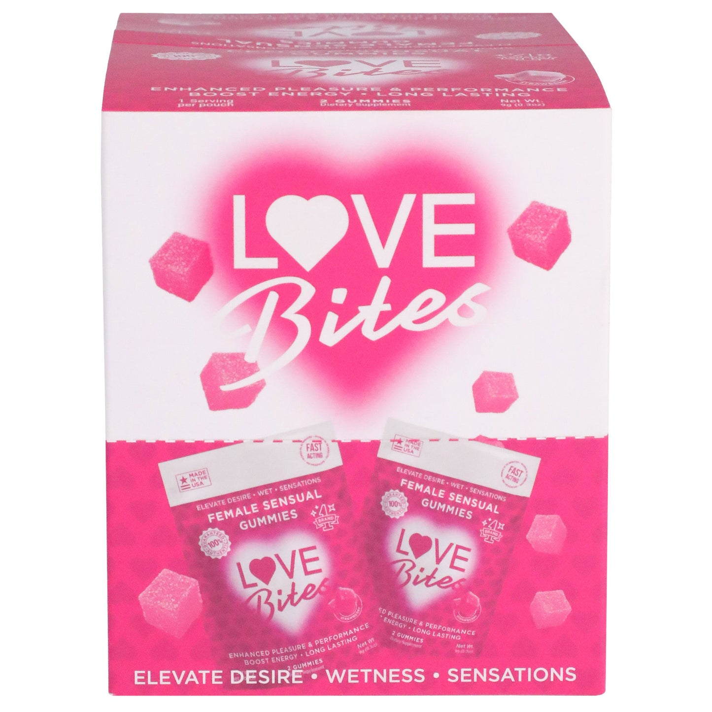 Love Bites - Female Sensual Gummies - 12 Pack - Not Very Vanilla