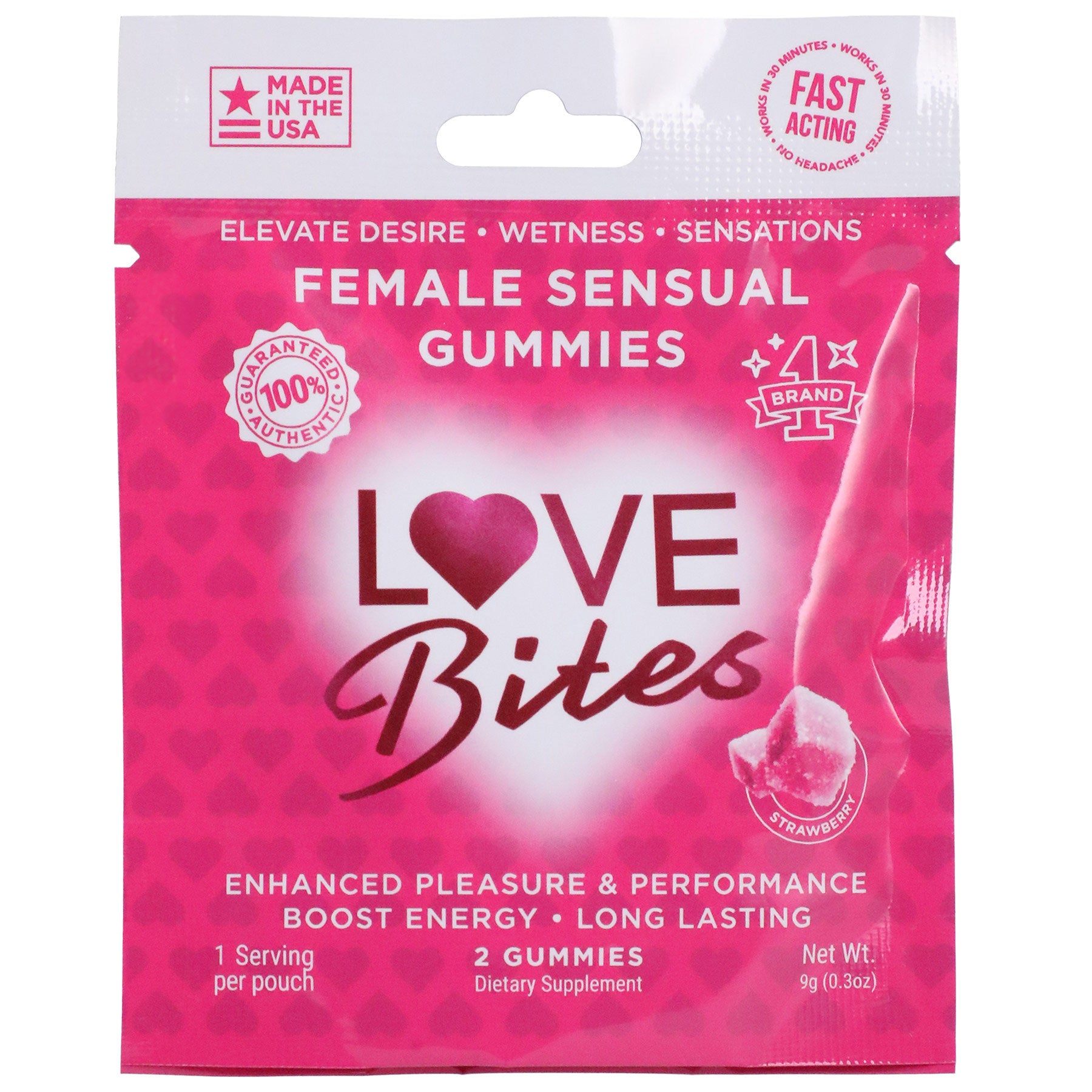 Love Bites - Female Sensual Gummies - 12 Pack - Not Very Vanilla