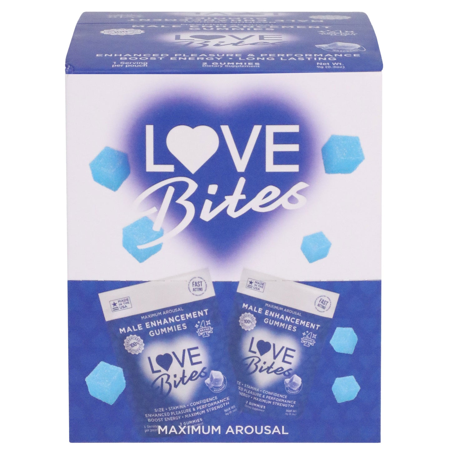 Love Bites - Male Enhancement Gummies - 12 Pack - Not Very Vanilla