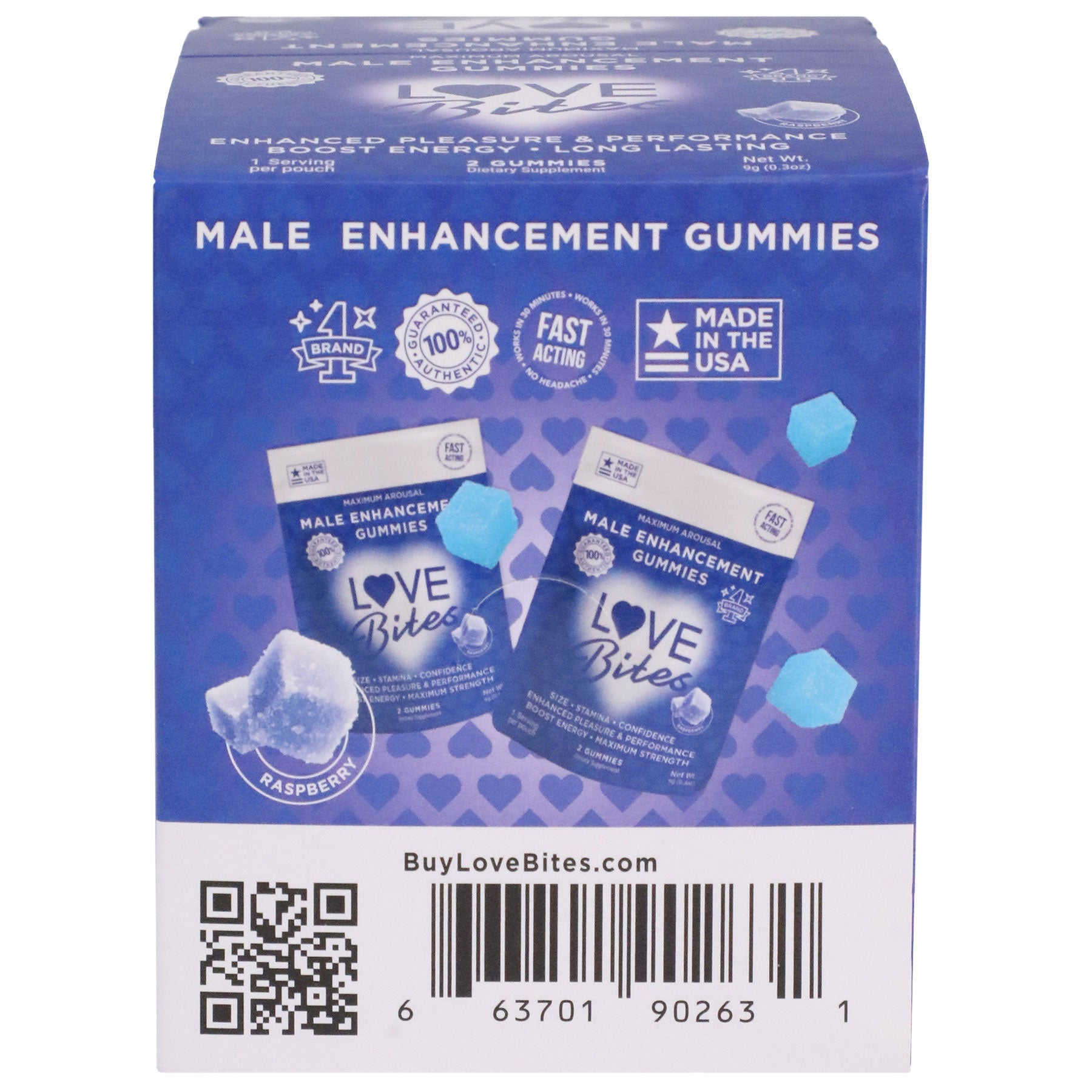 Love Bites - Male Enhancement Gummies - 12 Pack - Not Very Vanilla