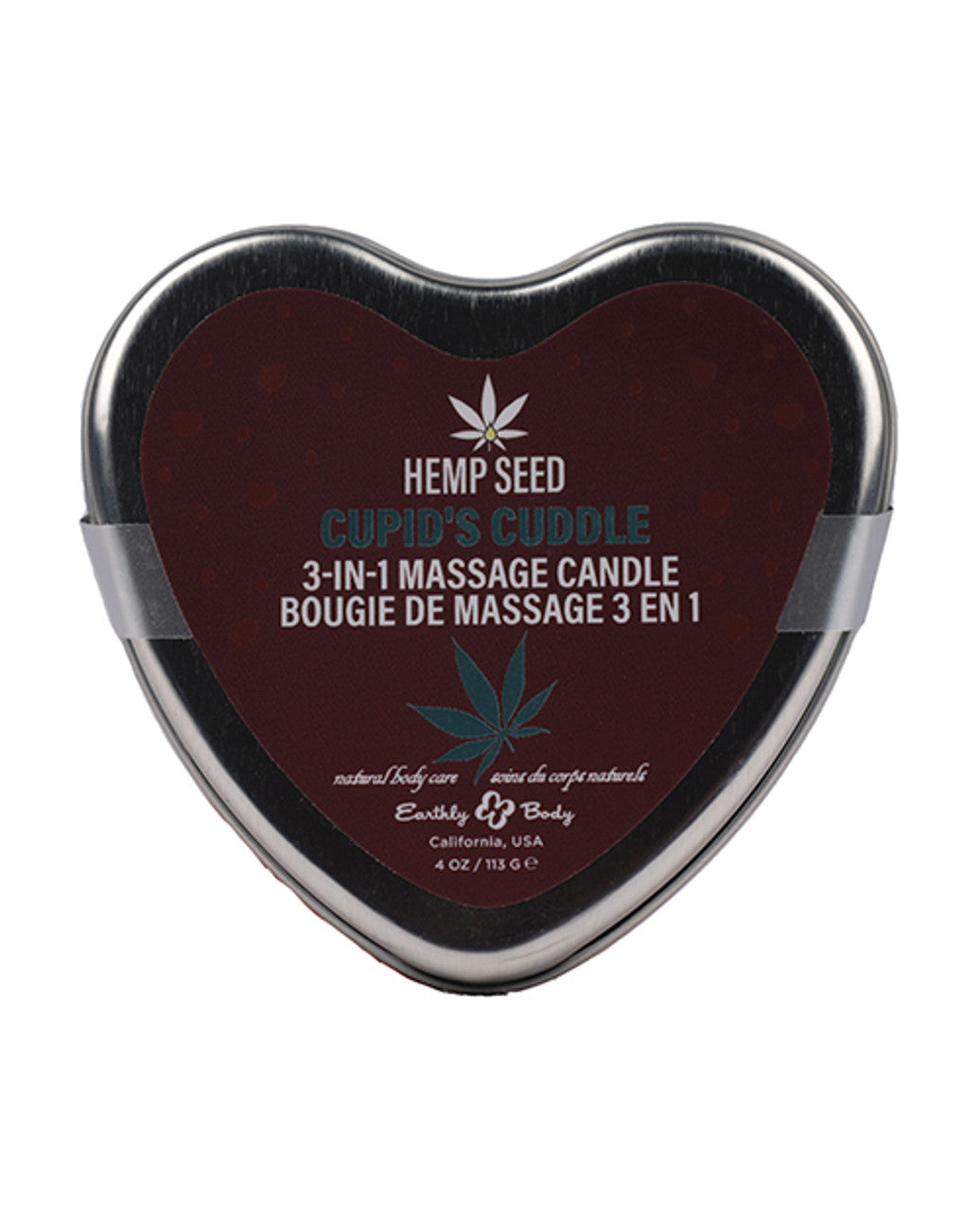 Hemp Seed 3-in-1 Valentines Day Candle - Cupid's Cuddle 4 Oz - Not Very Vanilla