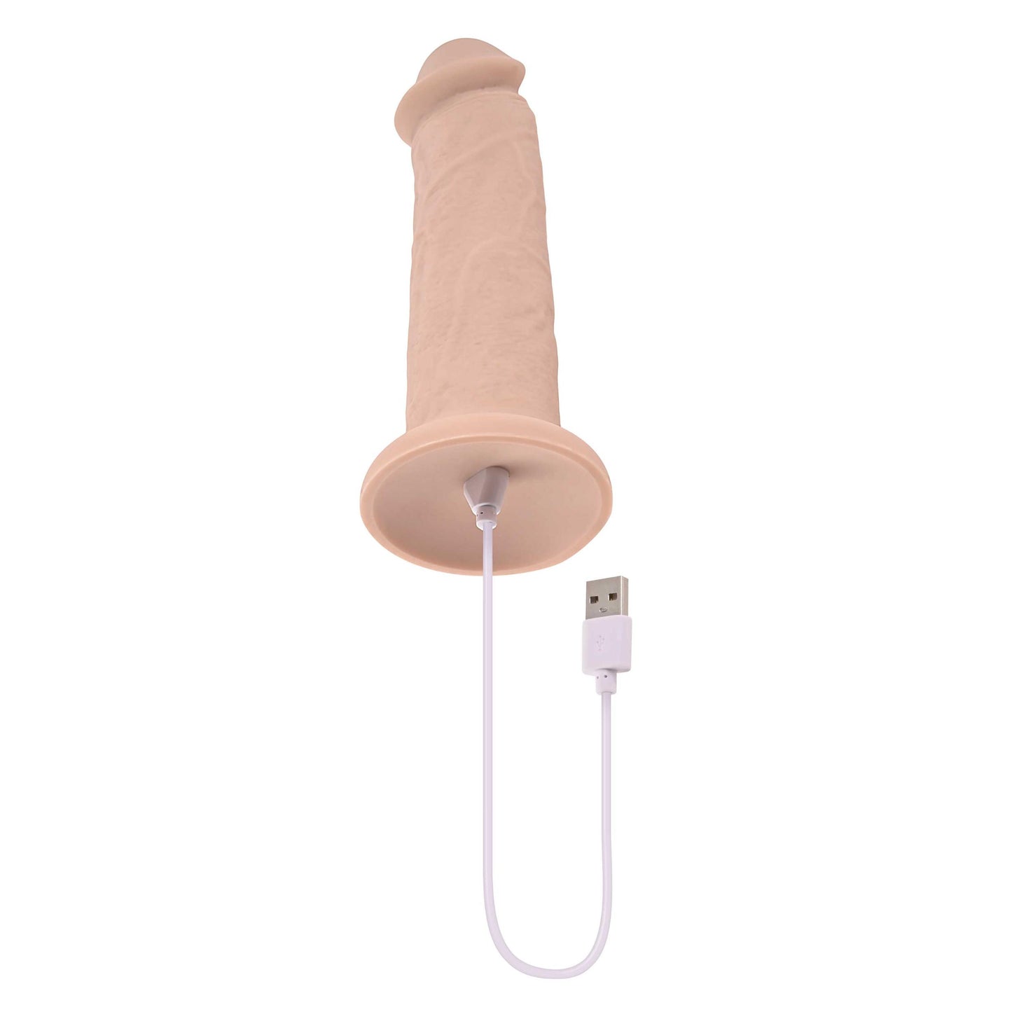 7 Inch Girthy Vibrating Dong - Light - Not Very Vanilla