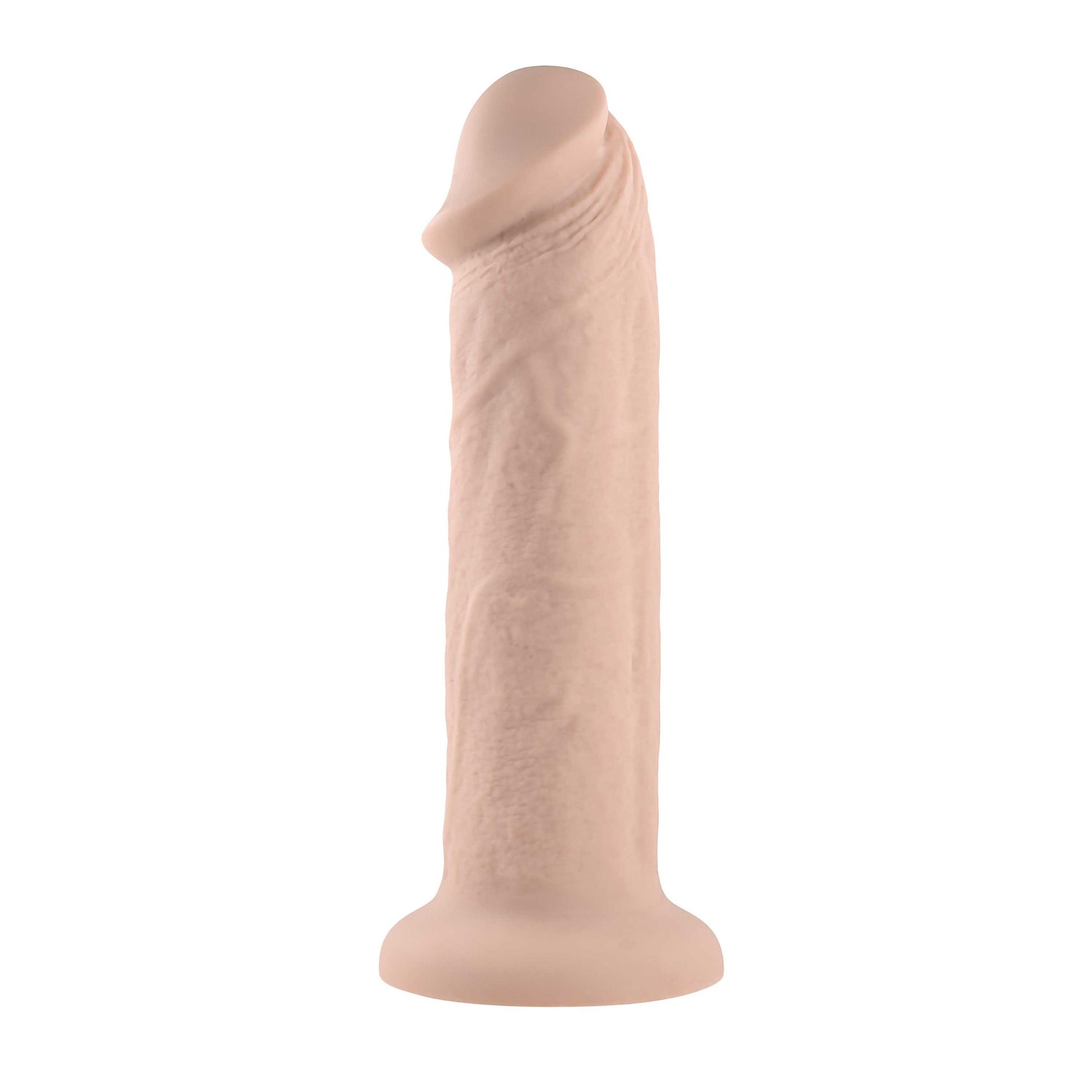 7 Inch Girthy Vibrating Dong - Light - Not Very Vanilla