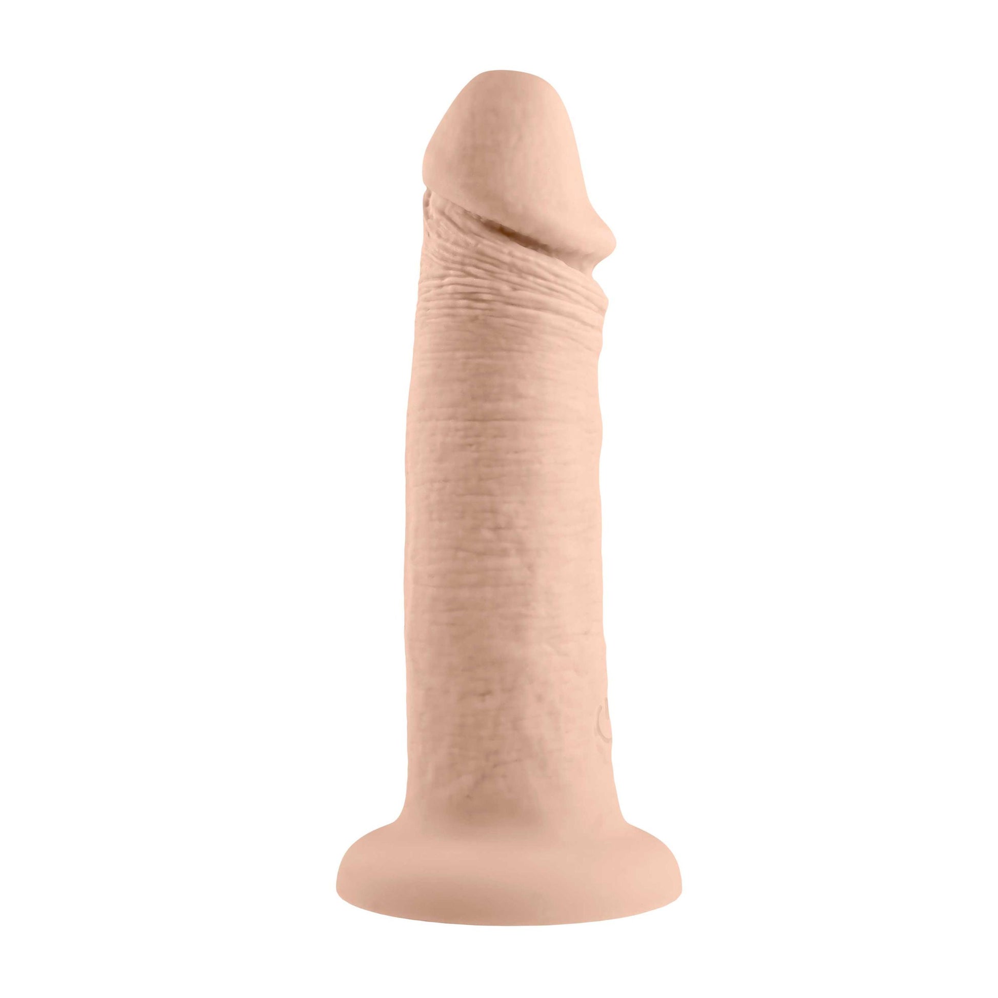 6 Inch Girthy Vibrating Dong - Light - Not Very Vanilla