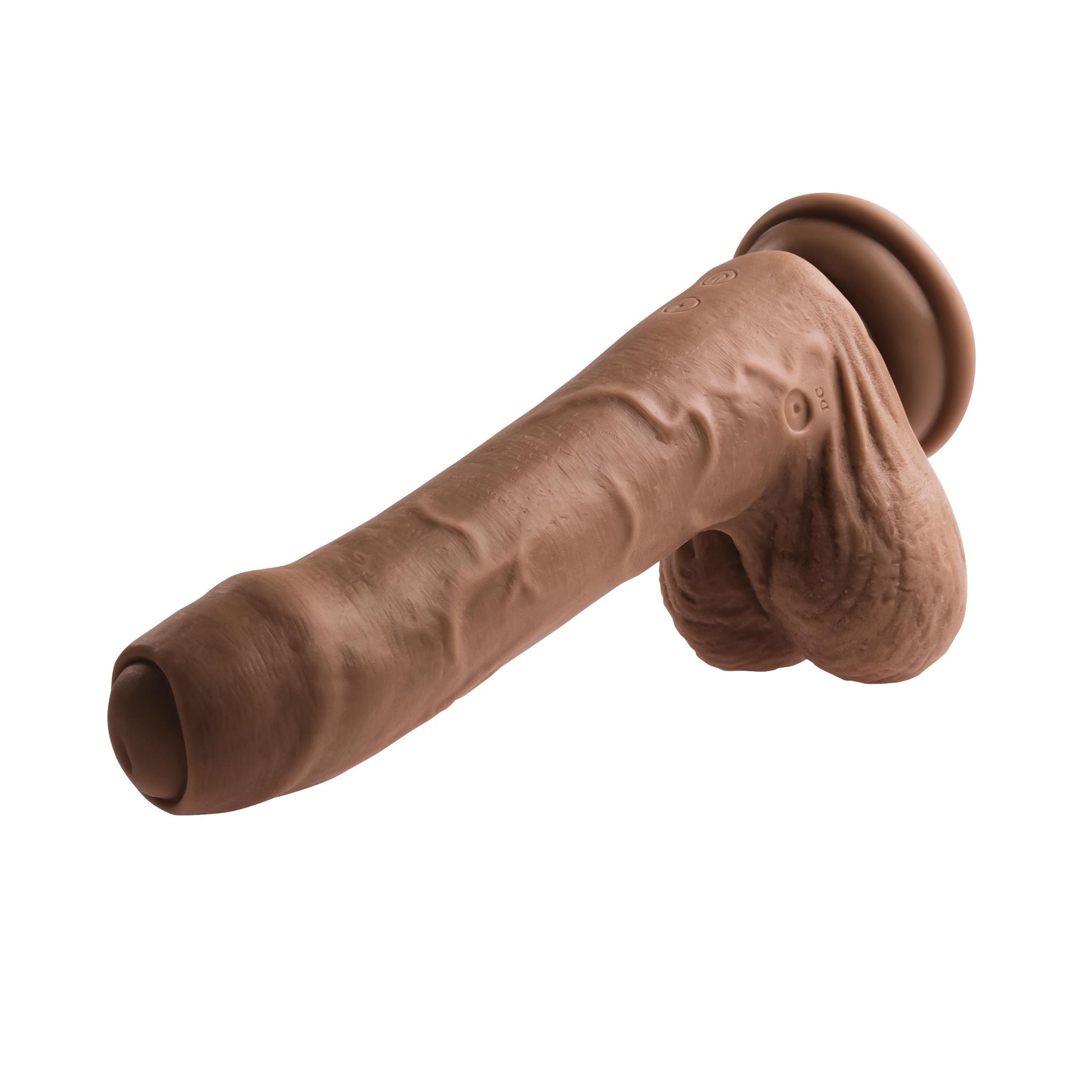 Peek a Boo Vibrating Dildo - Dark - Not Very Vanilla