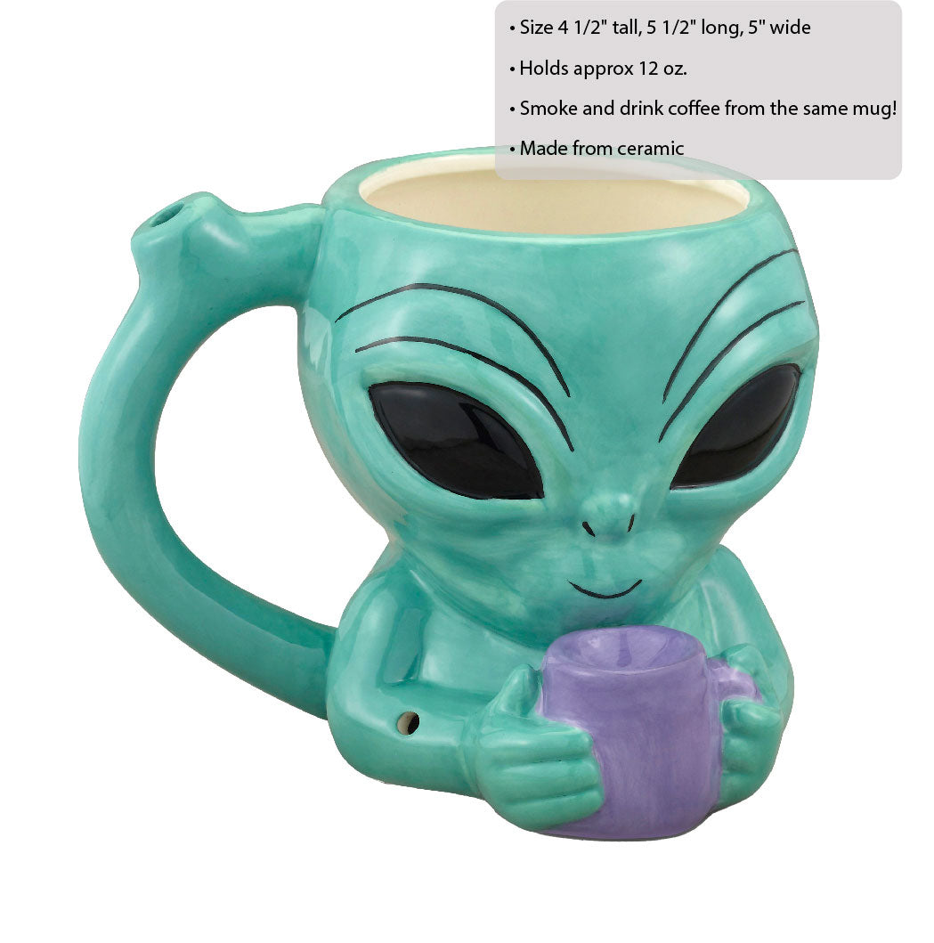 Alien Pipe Mug - Not Very Vanilla