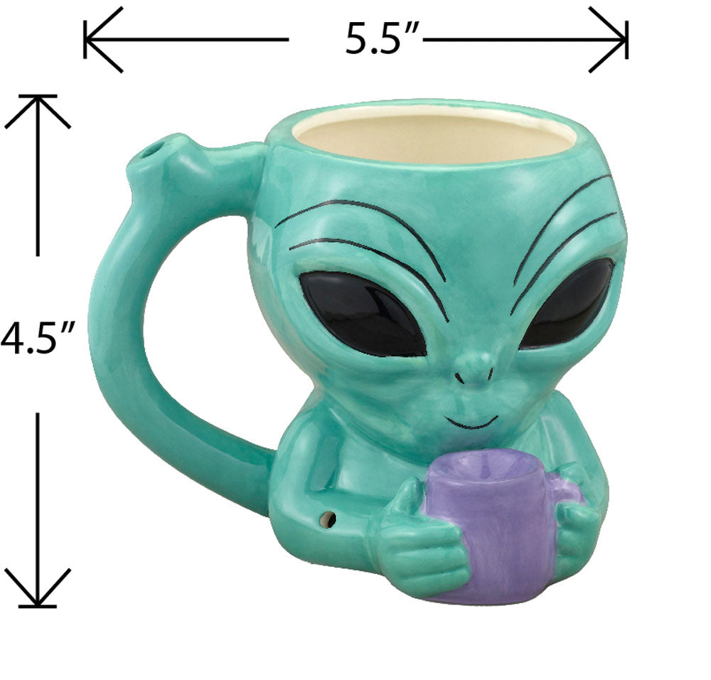 Alien Pipe Mug - Not Very Vanilla