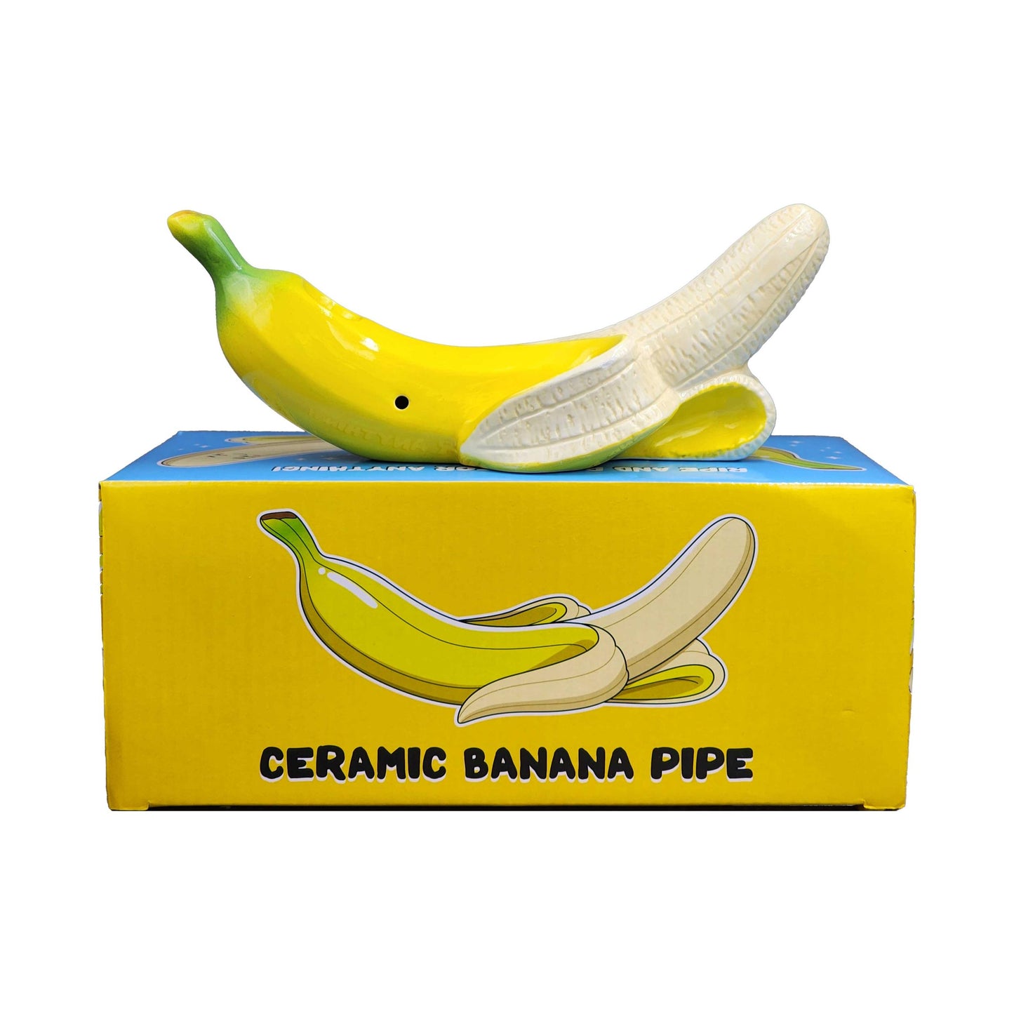 Banana Pipe - Curvy Tropical Fruit Pipe - Not Very Vanilla