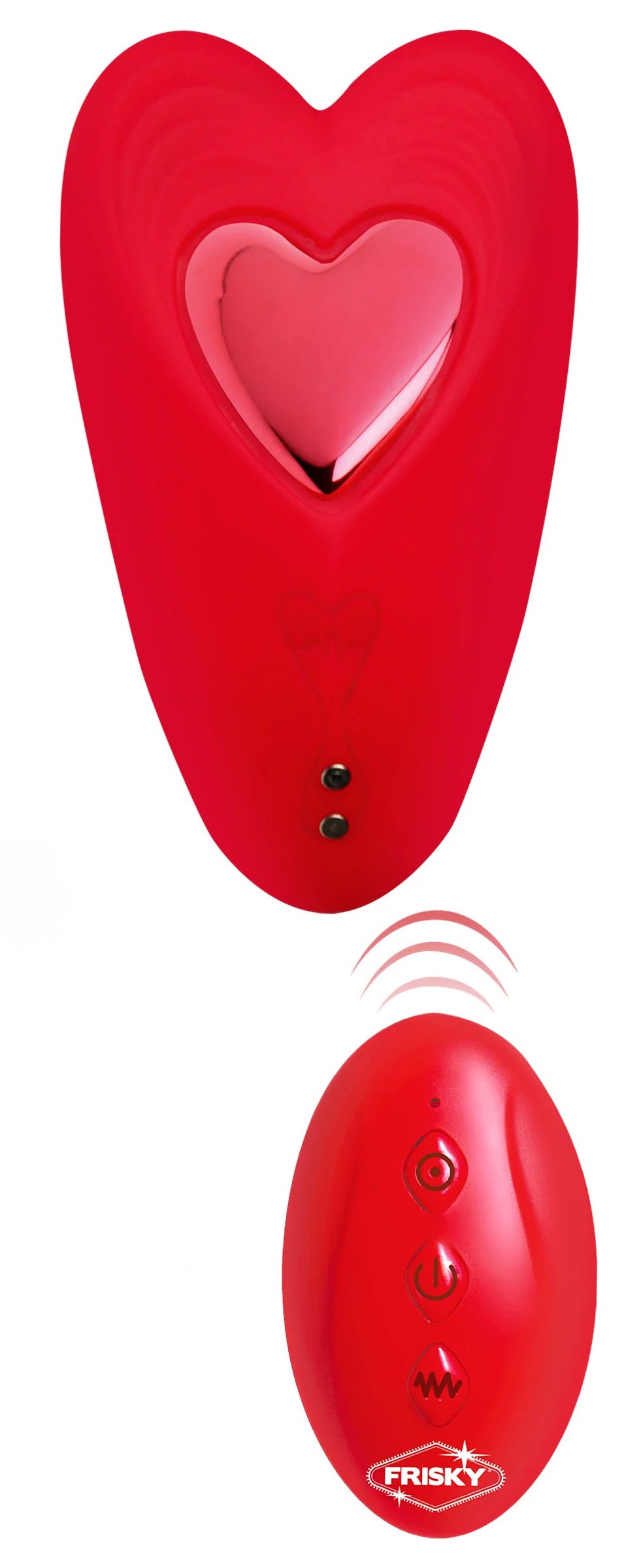 Love Connection Silicone Panty Vibe With Remote Control - Red - Not Very Vanilla