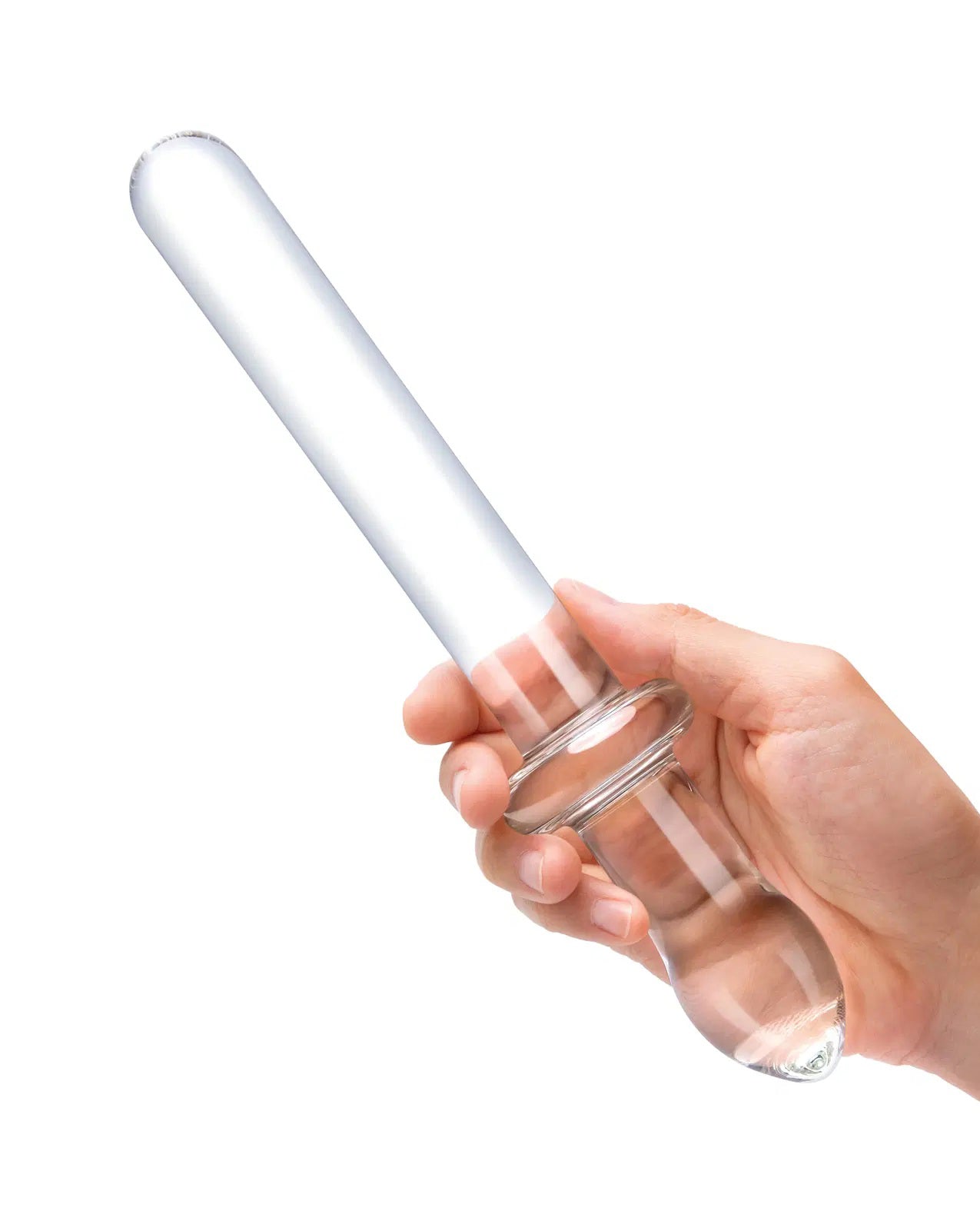 9.25 Inch Classic Smooth Dual-Ended Dildo - Clear