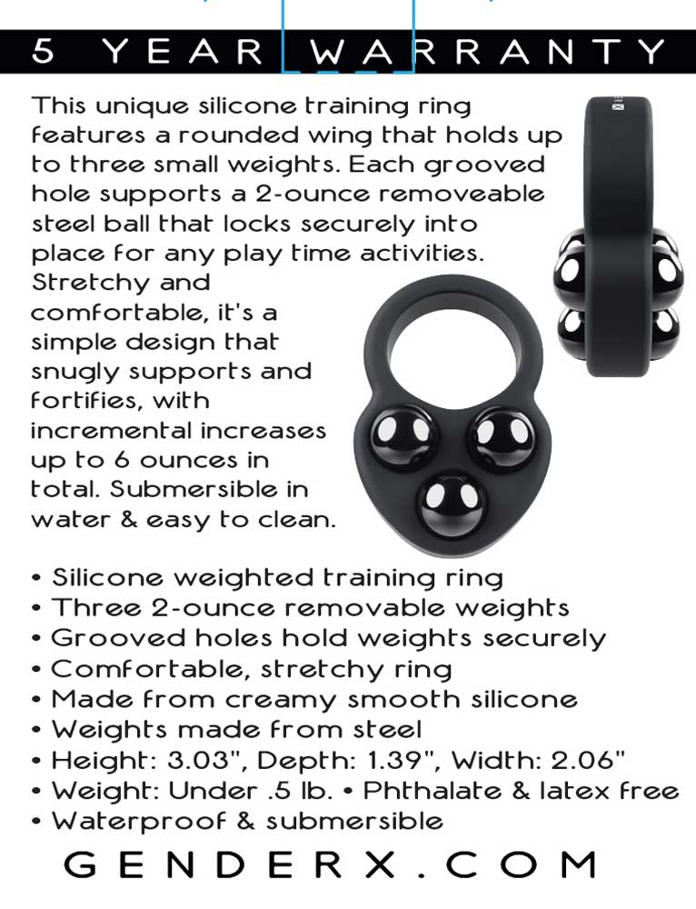 Workout Ring - Black - Not Very Vanilla